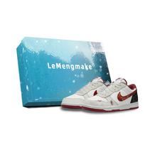 Nike Big Lemon Joy Abrasion Resistant Breathable Low top Skateboard Shoes Men's Ecru 355152-150(Team399-S-BOX) 41