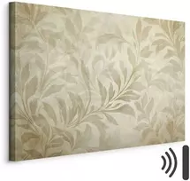 Artgeist Paveikslas - Botanical Motif with Leaves and Vines in Sand Colors
