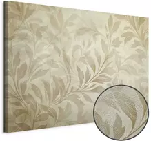Artgeist Paveikslas - Botanical Motif with Leaves and Vines in Sand Colors