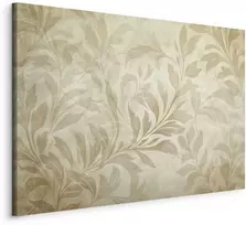 Artgeist Paveikslas - Botanical Motif with Leaves and Vines in Sand Colors