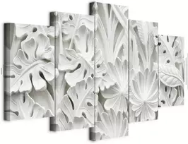 Artgeist Paveikslas - Alabaster Garden (5 Parts) Wide