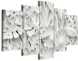 Artgeist Paveikslas - Alabaster Garden (5 Parts) Wide