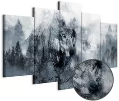 Artgeist Paveikslas - Mountain Predator (5 Parts) Wide