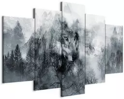 Artgeist Paveikslas - Mountain Predator (5 Parts) Wide