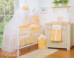 Tinklelis nuo uodų kūdikiui, švelniai persikinės spalvos chiffon