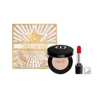 DIOR Lipstick Two-piece set: #999 blue gold lipstick 3.5g + #0N soft and shiny air cushion 13g mėlyna