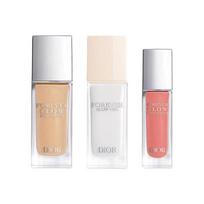 DIOR Long-Lasting Glowing Foundation Highlight Liquid Blush Makeup Set Brightens Skin 30ml+30ml+11ml raudona