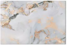 Artgeist Paveikslas - Baltas stone – elegant marble with golden reflections