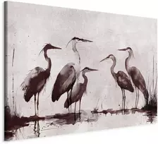 Artgeist XXL paveikslas - Herons painted with ink