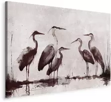 Artgeist Paveikslas - Herons painted with ink