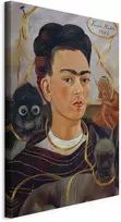 Artgeist Paveikslas - Frida Kahlo – Self-Portrait with Changuito
