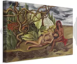 Artgeist Paveikslas - Frida Kahlo – Two Nudes in a Forest (The Earth Itself)