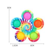 Fidget Spinner Vaikų Kamufliažas Penkių Pirštų Burbulinis Silikoninis Besisukantis Pirštų Galų Giroskopas Suaugusiems Stresą Mažinantis Žaislas