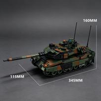 Vokiečių Leopard 2A6 pagrindinio kovinio tanko konstravimo kaladėlės Vikšrinė šarvuota transporto priemonė Edukacinis žaislas berniukams MOC modelis NO BOX