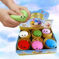 Random color  mini Squishy dumpling squishies Bun Sensory Fidget Toys Colored Glitter Steamer Bun Decompression United States