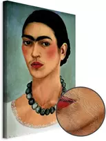 Artgeist Paveikslas - Frida Kahlo – Self-Portrait with Beaded Necklace