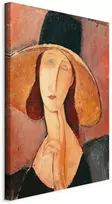 Artgeist Paveikslas - Amedeo Modigliani – Portrait of Jeanne Hebuterne in a Large Hat