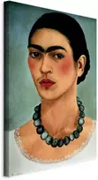 Artgeist Paveikslas - Frida Kahlo – Self-Portrait with Beaded Necklace