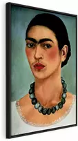 Artgeist Paveikslas - Frida Kahlo – Self-Portrait with Beaded Necklace