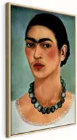 Artgeist Paveikslas - Frida Kahlo – Self-Portrait with Beaded Necklace