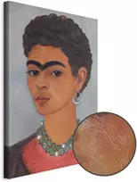 Artgeist Paveikslas - Frida Kahlo – Self-Portrait with Skirtas garbanotiems plaukams Hair