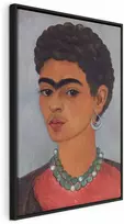 Artgeist Paveikslas - Frida Kahlo – Self-Portrait with Skirtas garbanotiems plaukams Hair