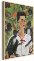 Artgeist Paveikslas - Frida Kahlo – Self-Portrait with Monkeys