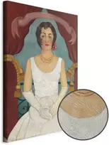 Artgeist Paveikslas - Frida Kahlo – Portrait of a Lady in Baltas
