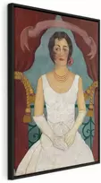 Artgeist Paveikslas - Frida Kahlo – Portrait of a Lady in Baltas