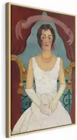 Artgeist Paveikslas - Frida Kahlo – Portrait of a Lady in Baltas