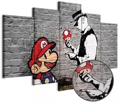 Artgeist Paveikslas - Super Mario Mushroom Cop (Banksy)