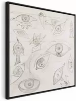 Artgeist Paveikslas - Frida Kahlo – Drawing of Eyes
