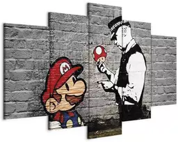 Artgeist Paveikslas - Super Mario Mushroom Cop (Banksy)