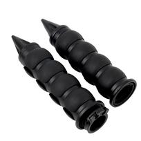 1  25mm Motorcycle Billet Rubber Hand Grips Enduro Universal Motorbike Accessories For Harley Honda Kawasaki Non-slip Parts