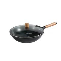 Zhang Xiaoquan 32cm Refined Iron Stir-Fry Wok with Lid