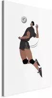 Artgeist Paveikslas - Volleyball Player on a Baltas Background - Illustration