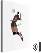 Artgeist Paveikslas - Volleyball Player on a Baltas Background - Illustration