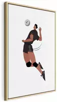Artgeist Paveikslas - Volleyball Player on a Baltas Background - Illustration