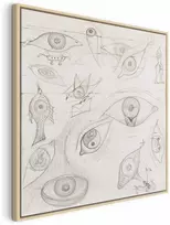 Artgeist Paveikslas - Frida Kahlo – Drawing of Eyes