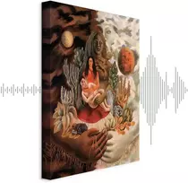 Artgeist Paveikslas - Frida Kahlo – The Love Embrace of the Universe, the Earth (Mexico), Myself, Diego, and Señor Xolotl