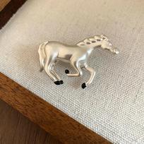 Vintage Zodiac Pony Pin Metal Copper Animal Lapel Pins Vintage Metal Horse Brooch  New Year Gifts auksas