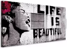 Artgeist Paveikslas - Banksy: Life is Beautiful