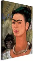 Artgeist Paveikslas - Frida Kahlo – Self-Portrait with Monkey