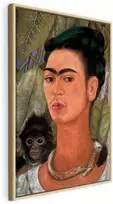 Artgeist Paveikslas - Frida Kahlo – Self-Portrait with Monkey