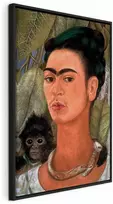 Artgeist Paveikslas - Frida Kahlo – Self-Portrait with Monkey