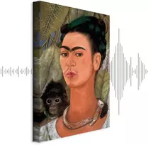 Artgeist Paveikslas - Frida Kahlo – Self-Portrait with Monkey