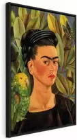 Artgeist Paveikslas - Frida Kahlo – Self-Portrait with Bonito