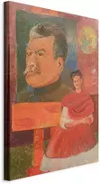 Artgeist Paveikslas - Frida Kahlo – Self-Portrait with Stalin