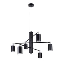 Lampa Wisząca Skyfire 6 Gu10 Czarny Lumilo 12.147.07