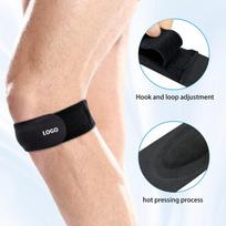 Silicone Patellar Tendon Knee Straps Adjustable Patellar Brace Comfortable Knee Joint Protection For Running Fitness Ball Sports 1PC